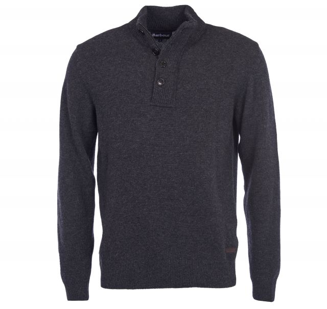 Barbour Patch Half Zip – Charcoal