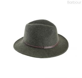 Barbour Tack Fedora - Olive Melange